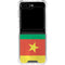 Cameroon Flag Distressed Galaxy Z Flip6 Clear Case